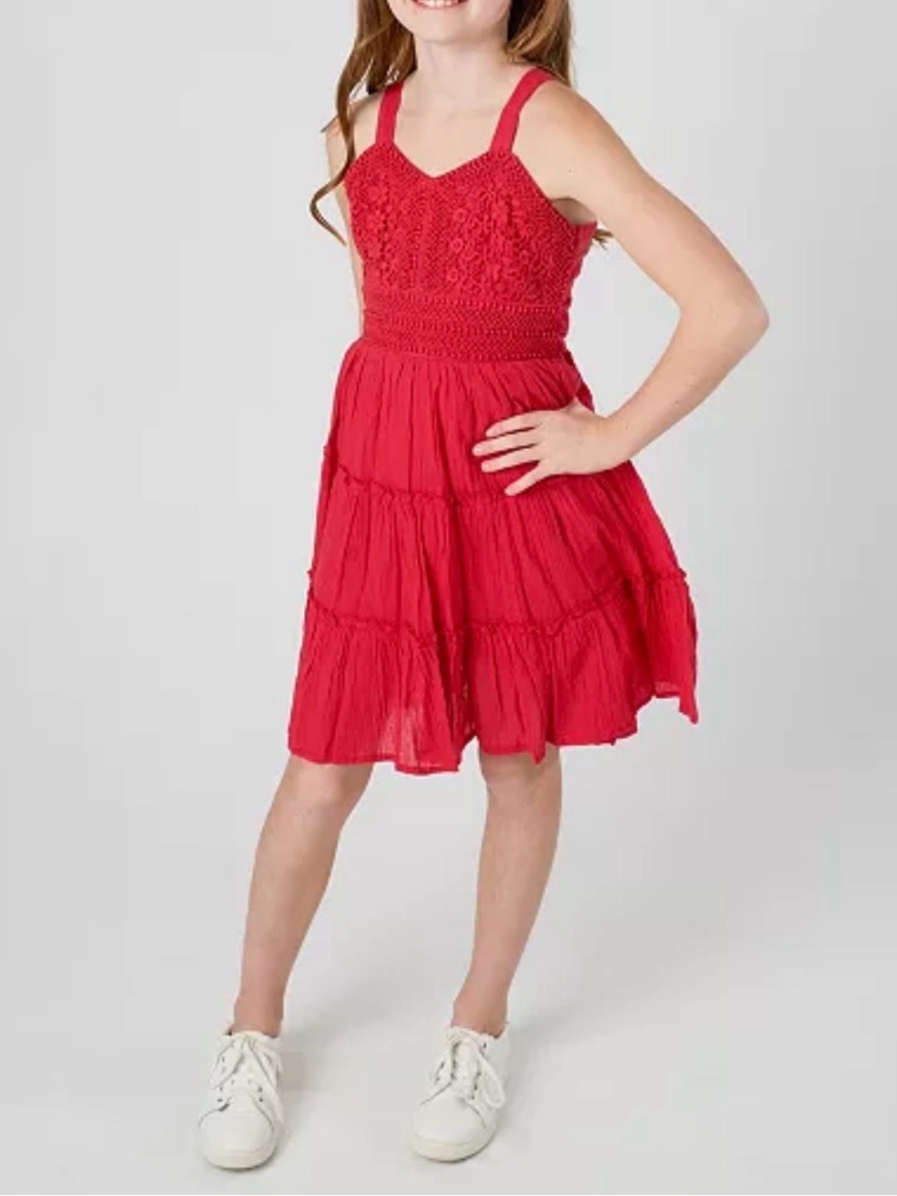 Rare Editions
Big Girls Crochet Gauze Dress